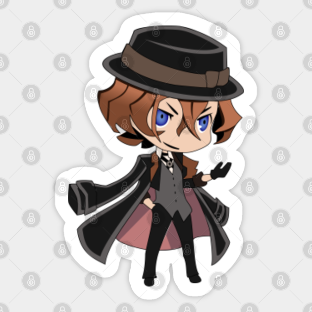 Chibi Chuuya Bungou Stray Dogs - Chuuya Nakahara - Sticker | TeePublic